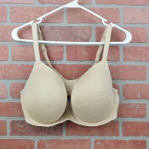 Cacique Lane Bryant Cooling French Full Coverage Underwire Bra Tan 38DDD
